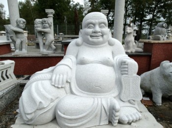 Buddha Granit grau