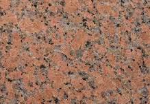 Mauerabdeckung Granit Marple Red, flach